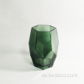 Großes quadratisches Vase -Vase -Glas mit dickem Boden